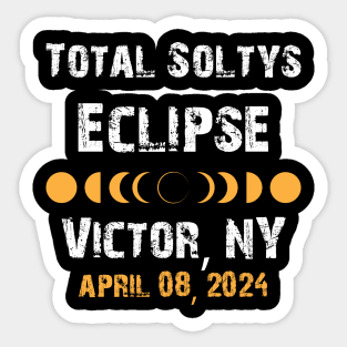 Total Soltys Solar Eclipse Victor NY 2024, 04.08.24 New York Sticker